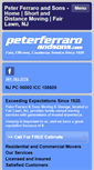 Mobile Screenshot of peterferraroandsons.com