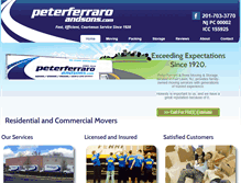 Tablet Screenshot of peterferraroandsons.com